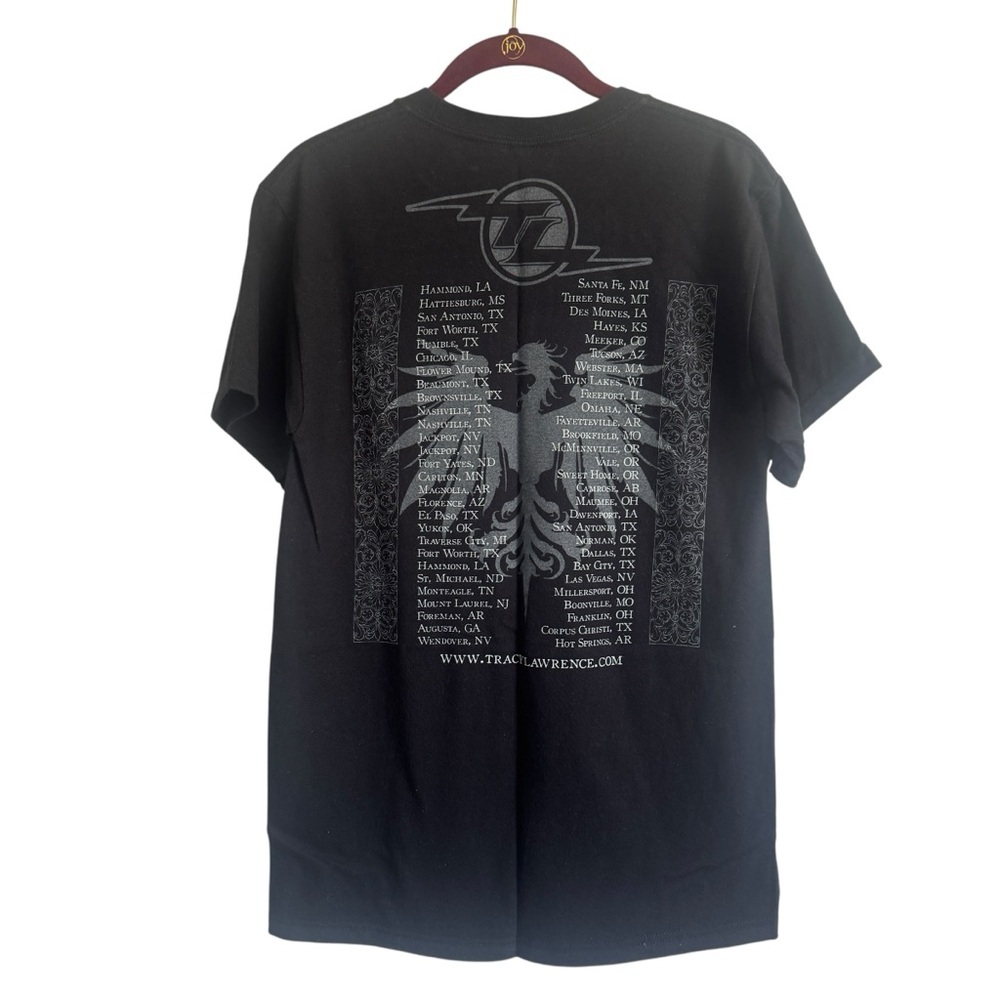 Vintage 90s Tracy Lawrence Country Concert T Shirt Tultex Size Small Festival - Picture 3 of 4